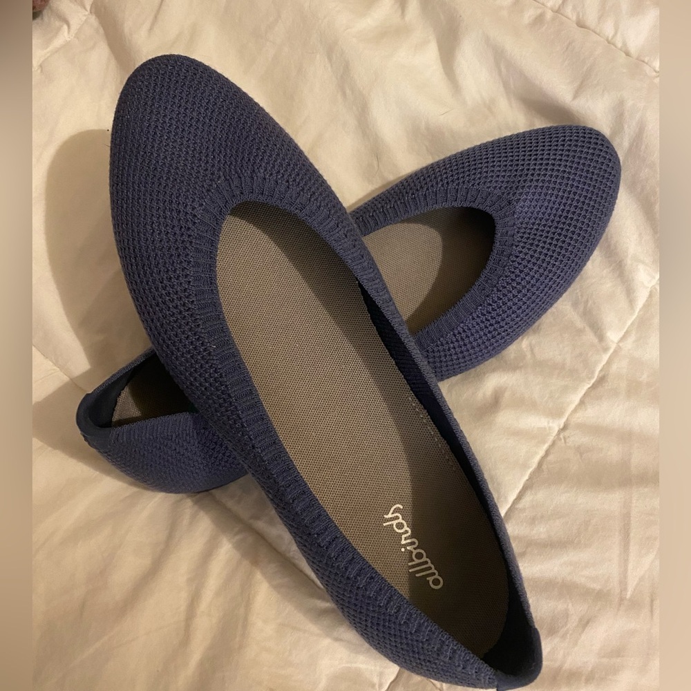 Navy blue allbirds flats
